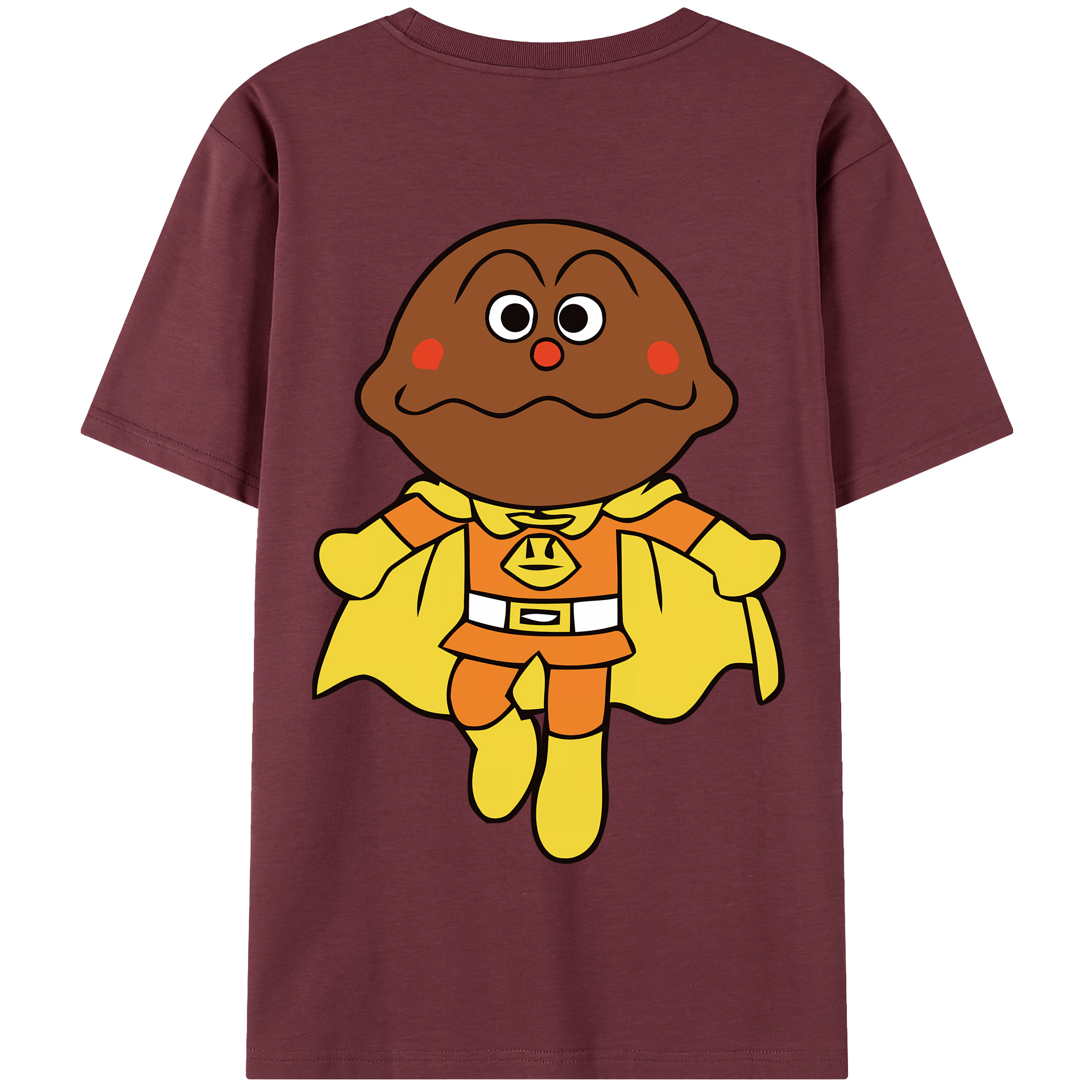 （画像用） アンパンマン Anpanman 綿100％半袖Tシャツ（背面プリント）